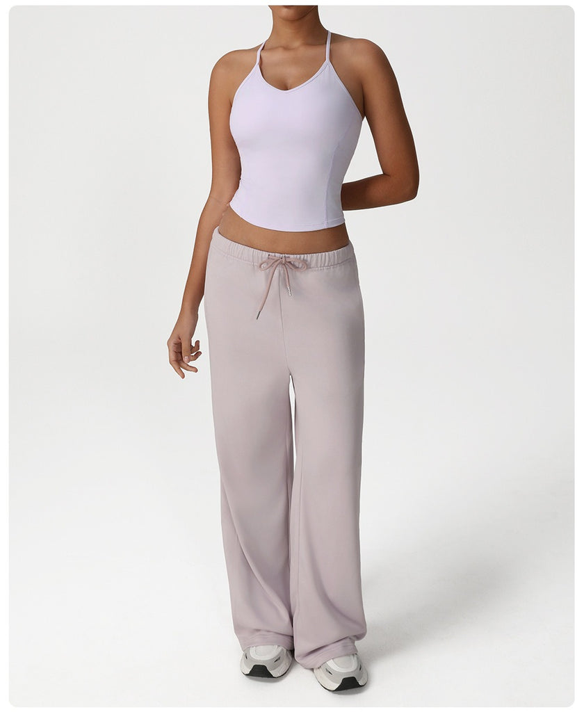 Kim Halter Top & Flared Set Lavender