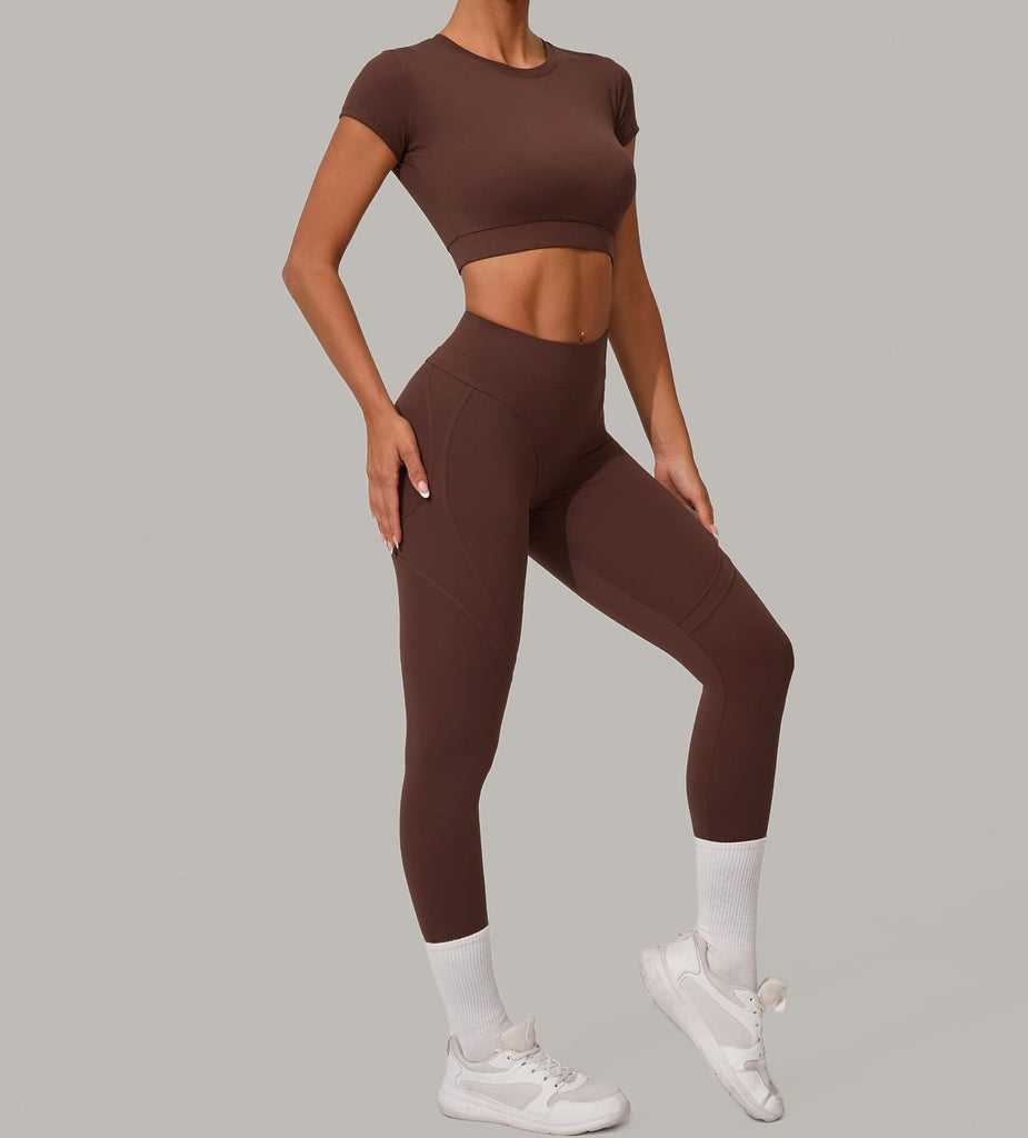 Lucky Label Contrology T-Sleeve Top & Leggings Set