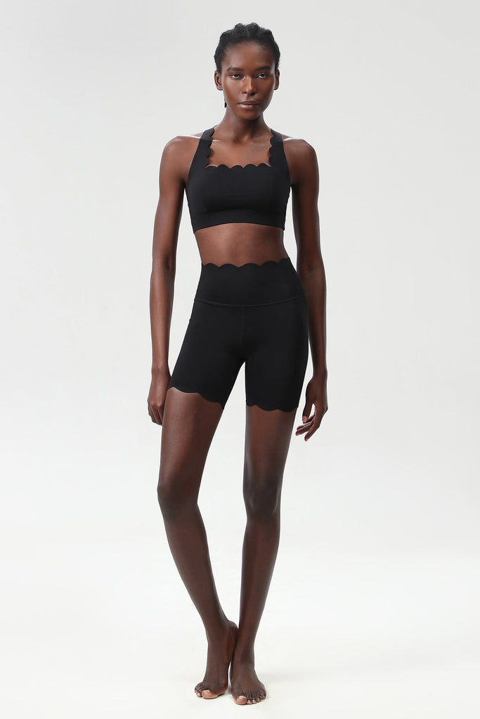 Scallop Square Top & Shorts Set