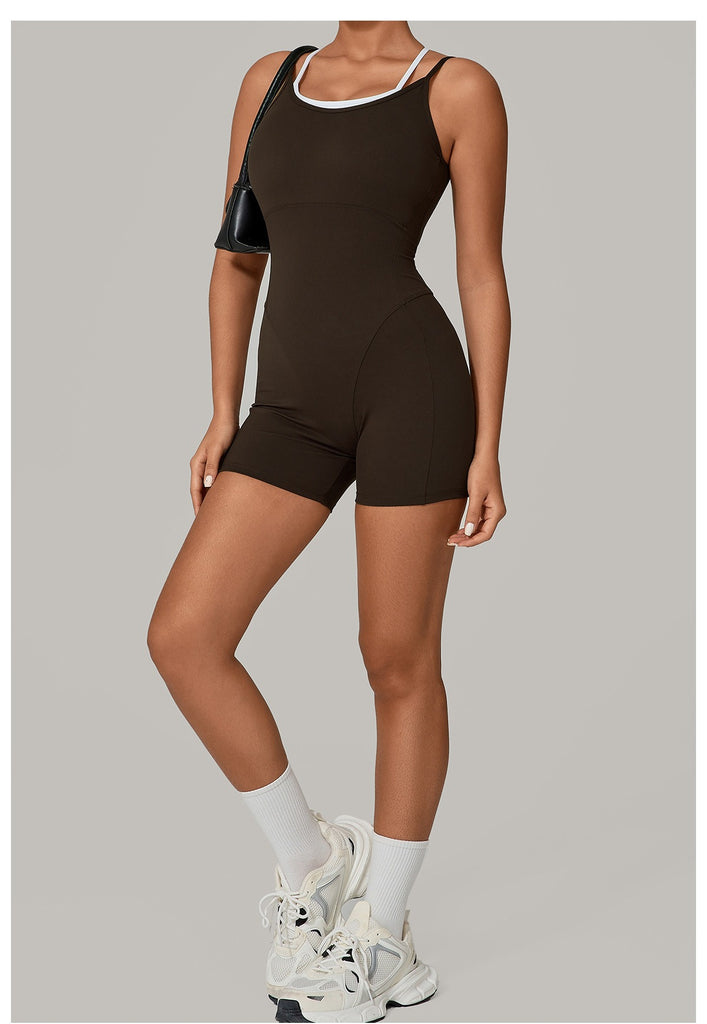 Lucky Label Contrology Double Strap Romper