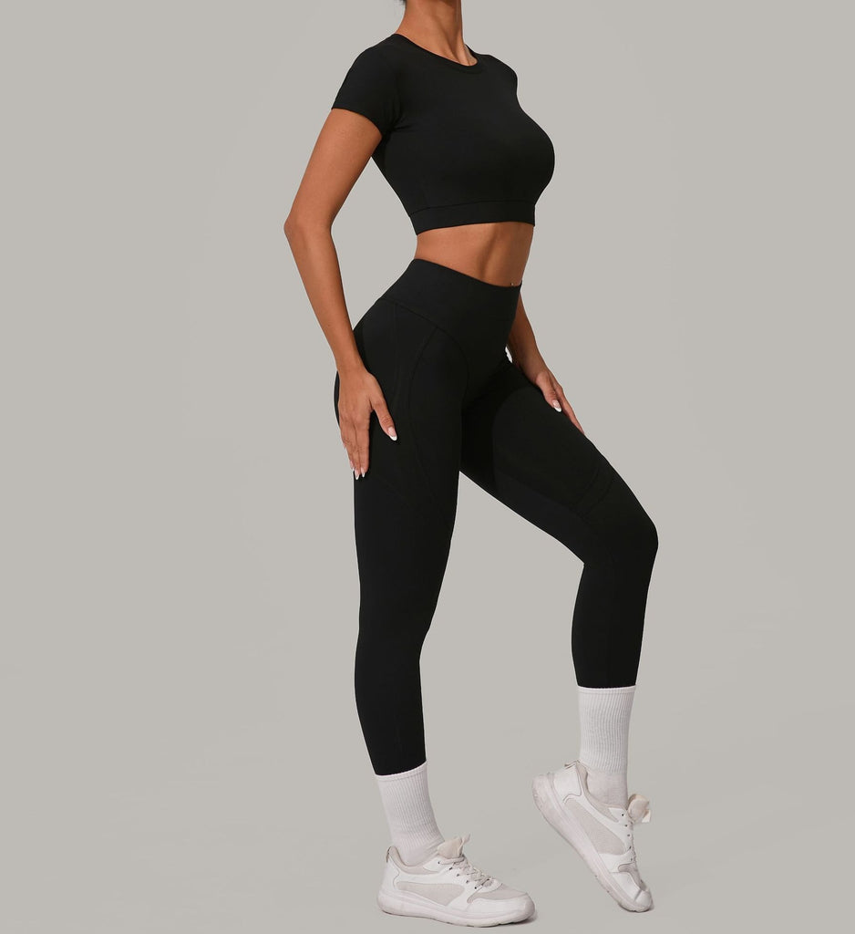 Lucky Label Contrology T-Sleeve Top & Leggings Set