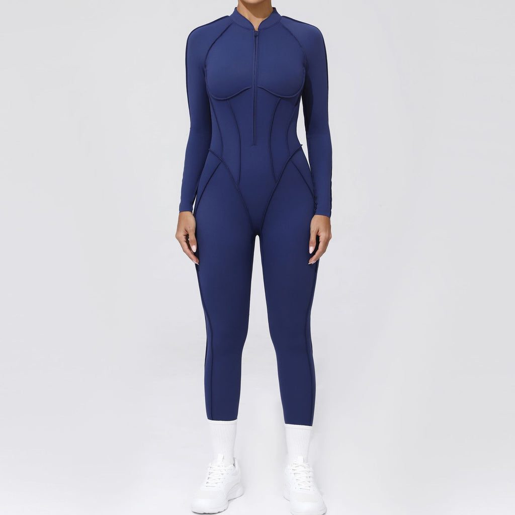 Lucky Label Iconic Longsleeve Zip Jumpsuit Navy