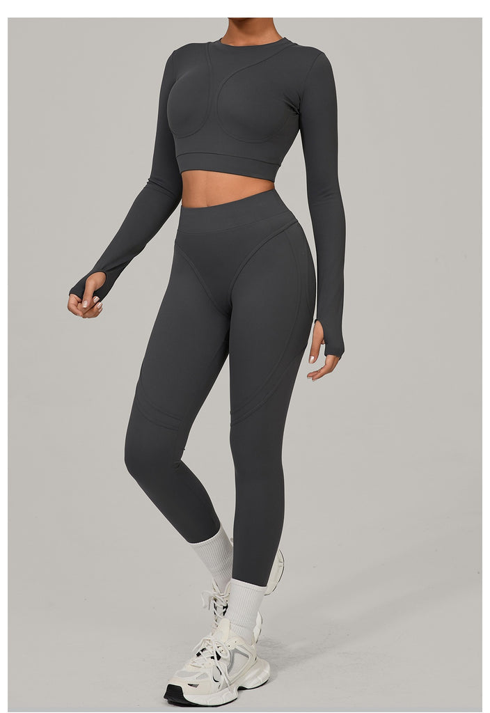 Lucky Label Contrology Longsleeve Top & Leggings Set