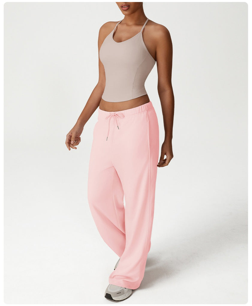 Kim Halter Top & Flared Set Blush