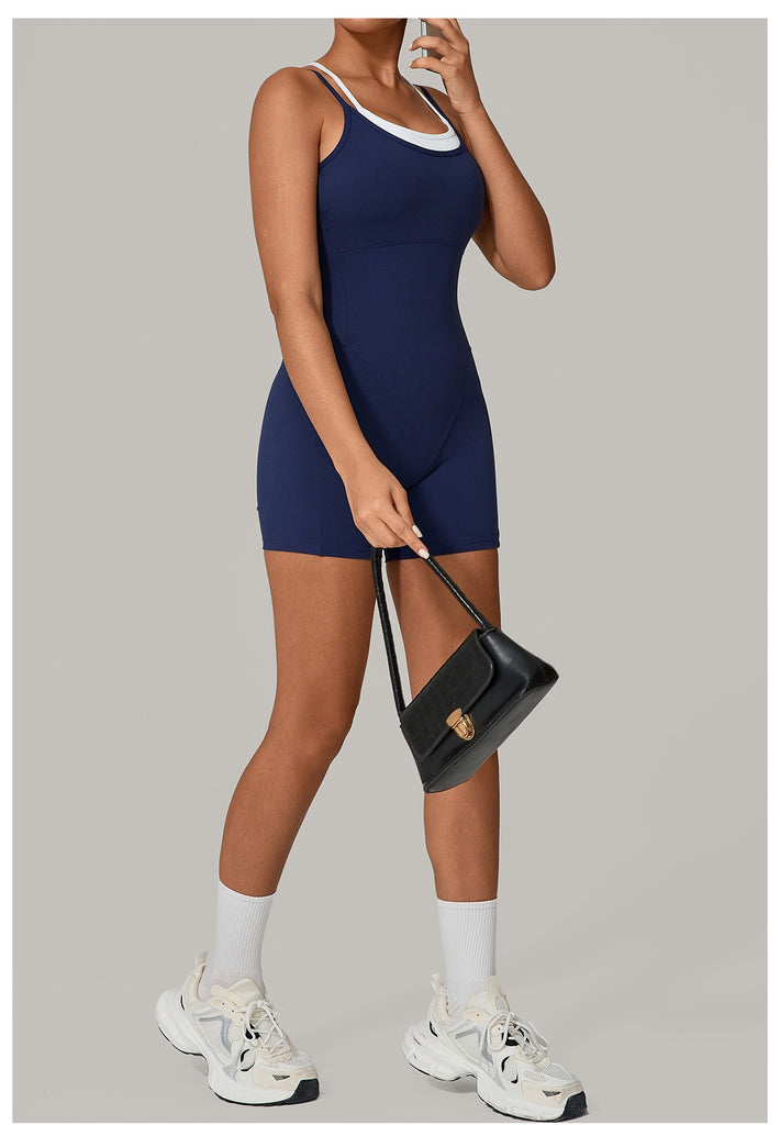 Lucky Label Contrology Double Strap Romper