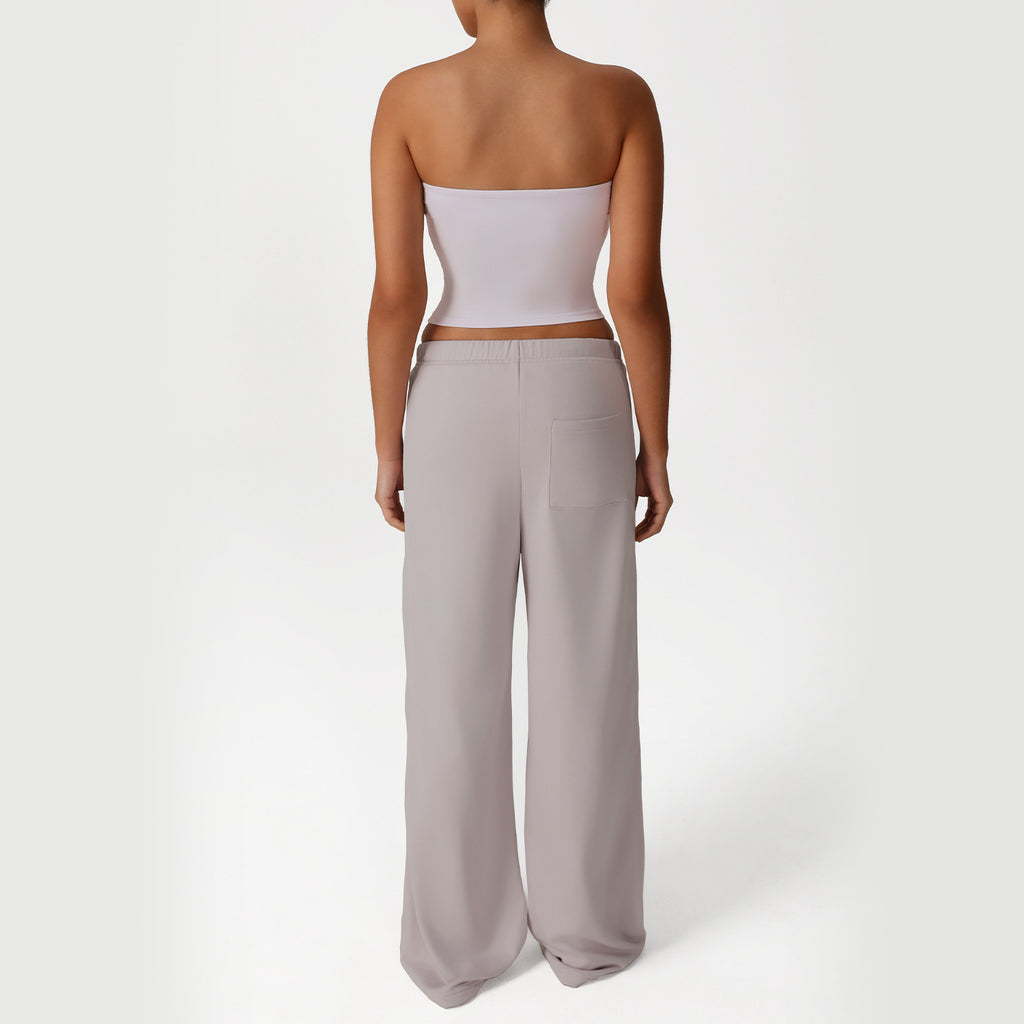 Kim Tube Top & Flared Set Lavender