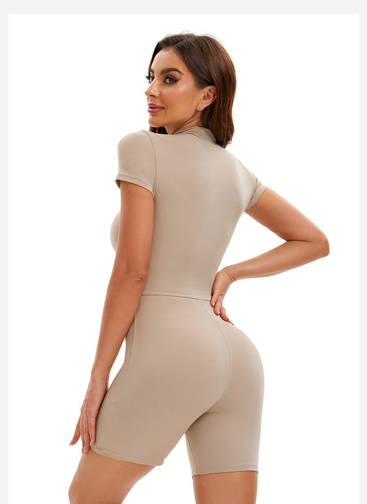 Super Sculpt Short Sleeve Romper (size down)
