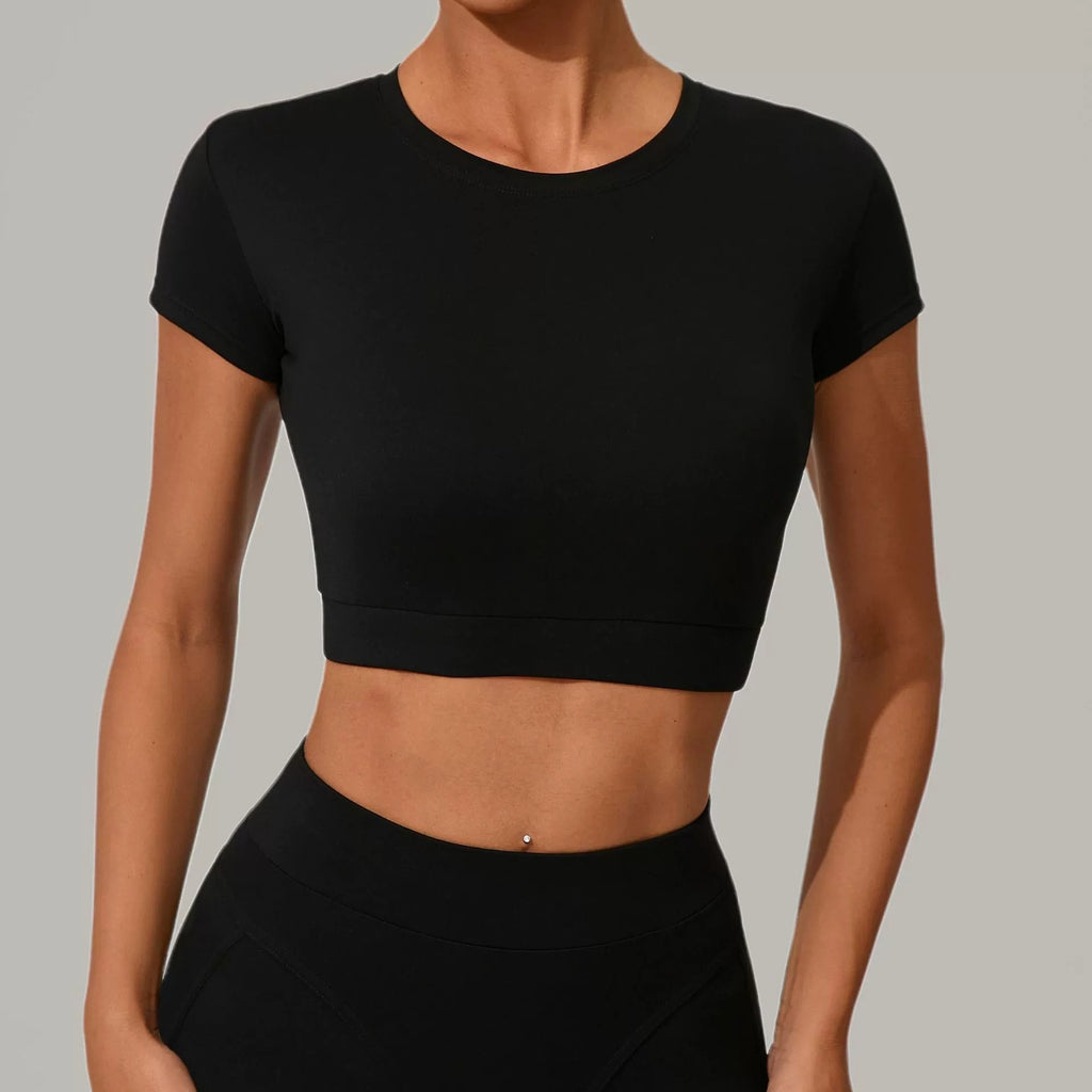 Lucky Label Contrology T-Sleeve Top Black