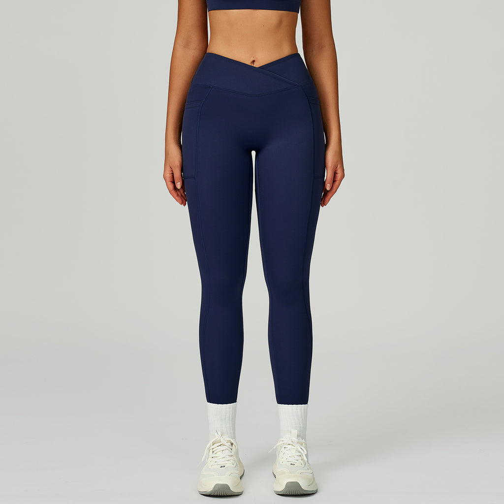 The Flourish Pocket Leggings Navy