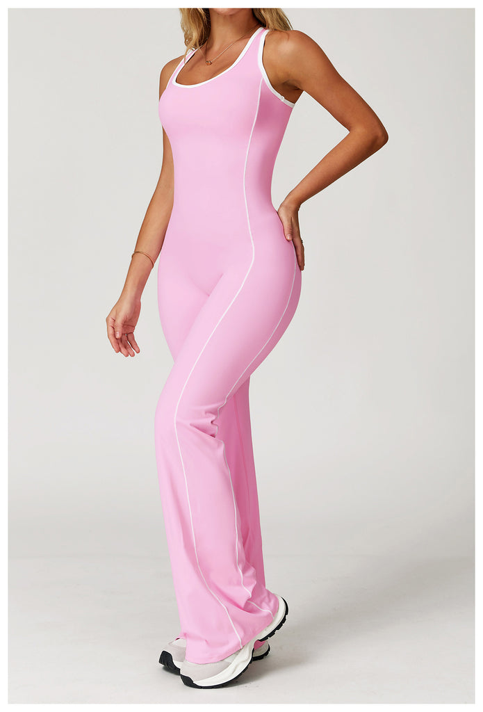 Martha Contrast Flared Jumpsuit