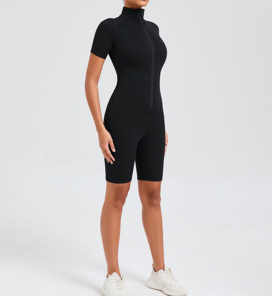 Core T-Sleeve Zip Romper