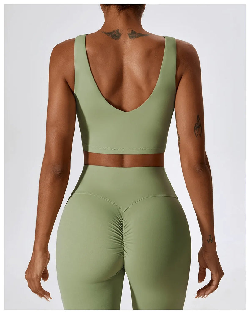Daisy V Crop Top & Flared Set