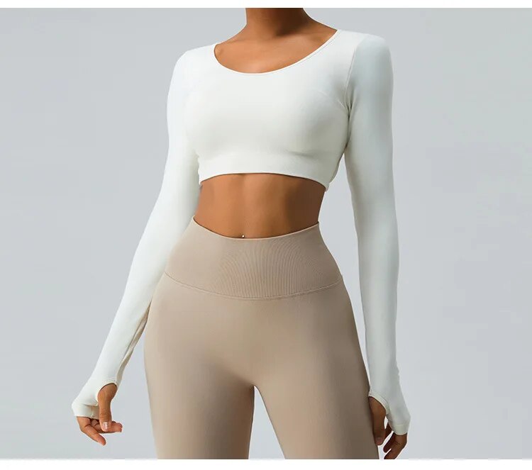 Carrie Cross Back Longsleeve Top