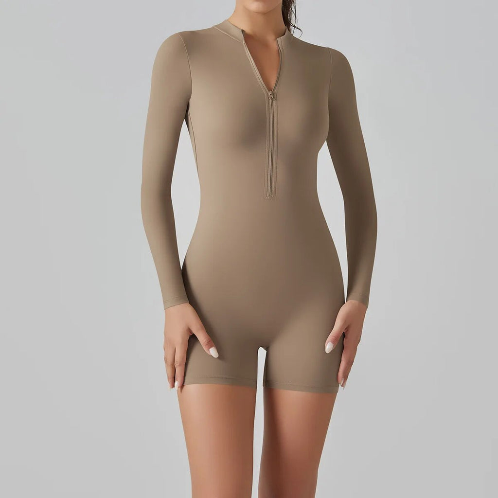 Misha Sculpt Romper Latte