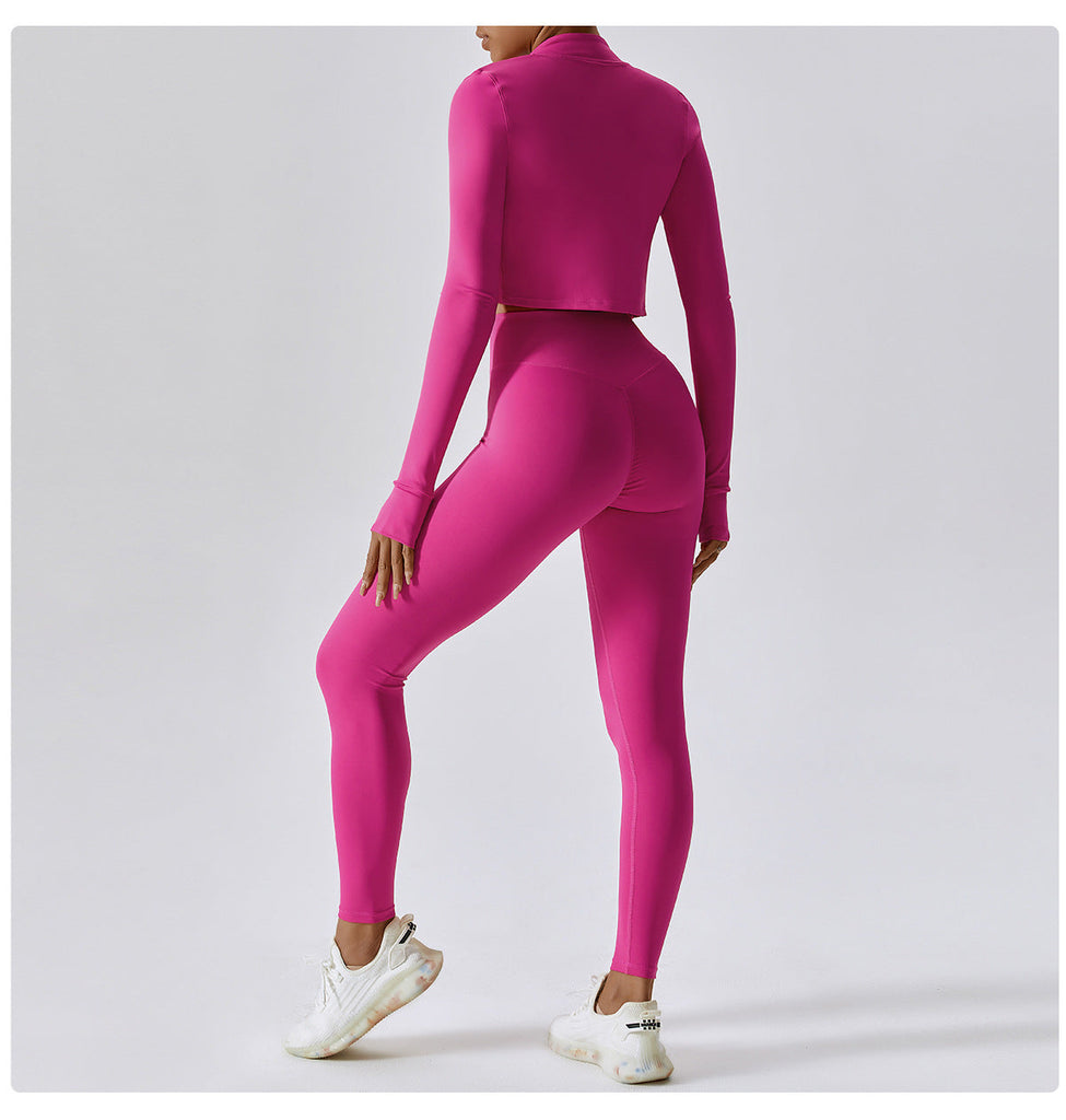 Thea Zip Longsleeve Top