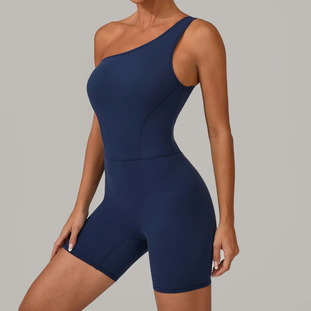 Laura One Shoulder Romper
