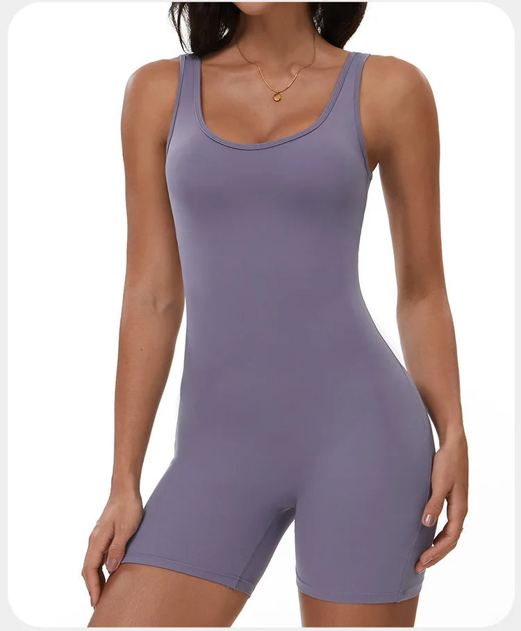 Summer Scrunch Back Sculpting Romper