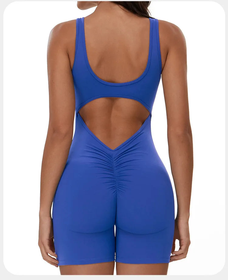 Summer Scrunch Back Sculpting Romper