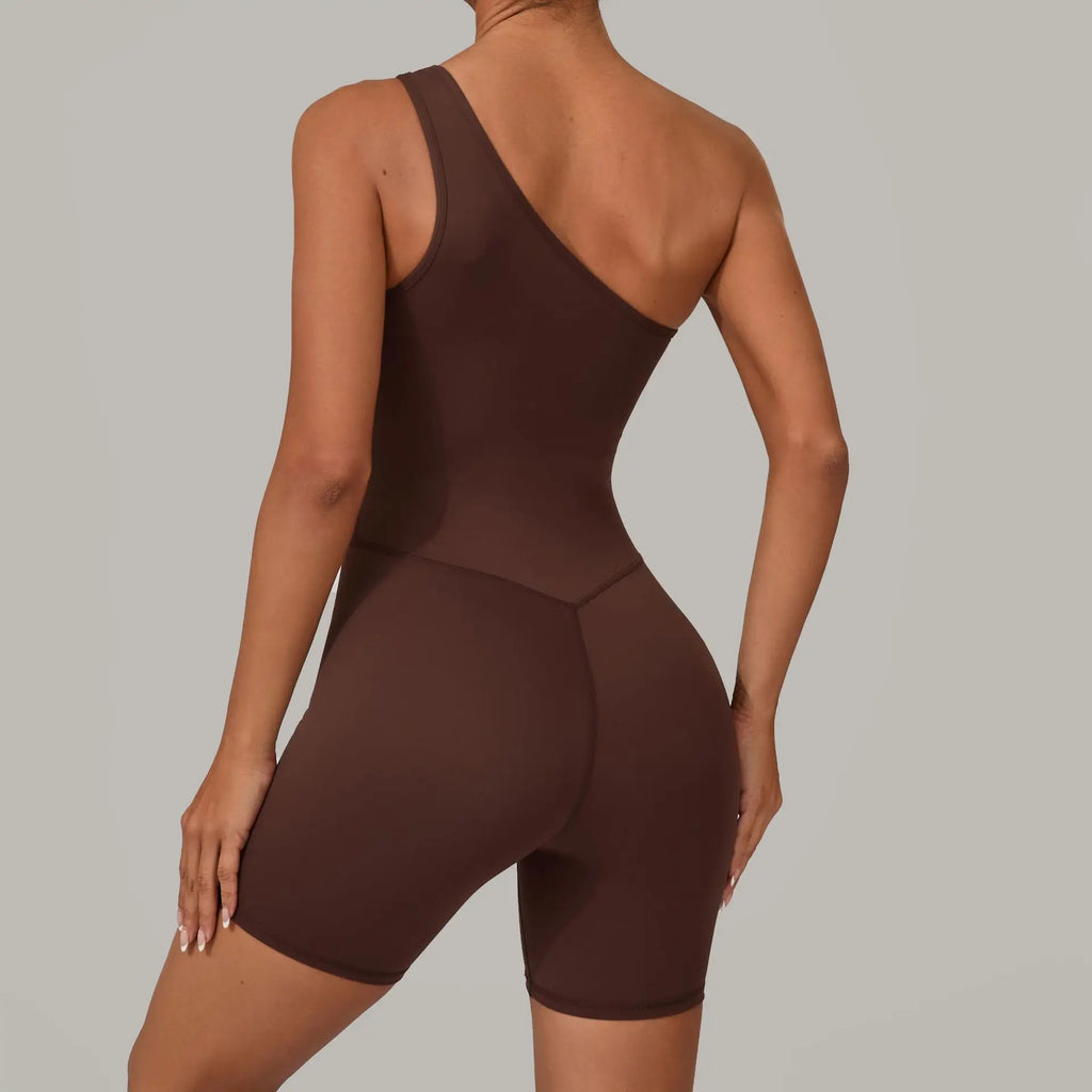 Laura One Shoulder Romper