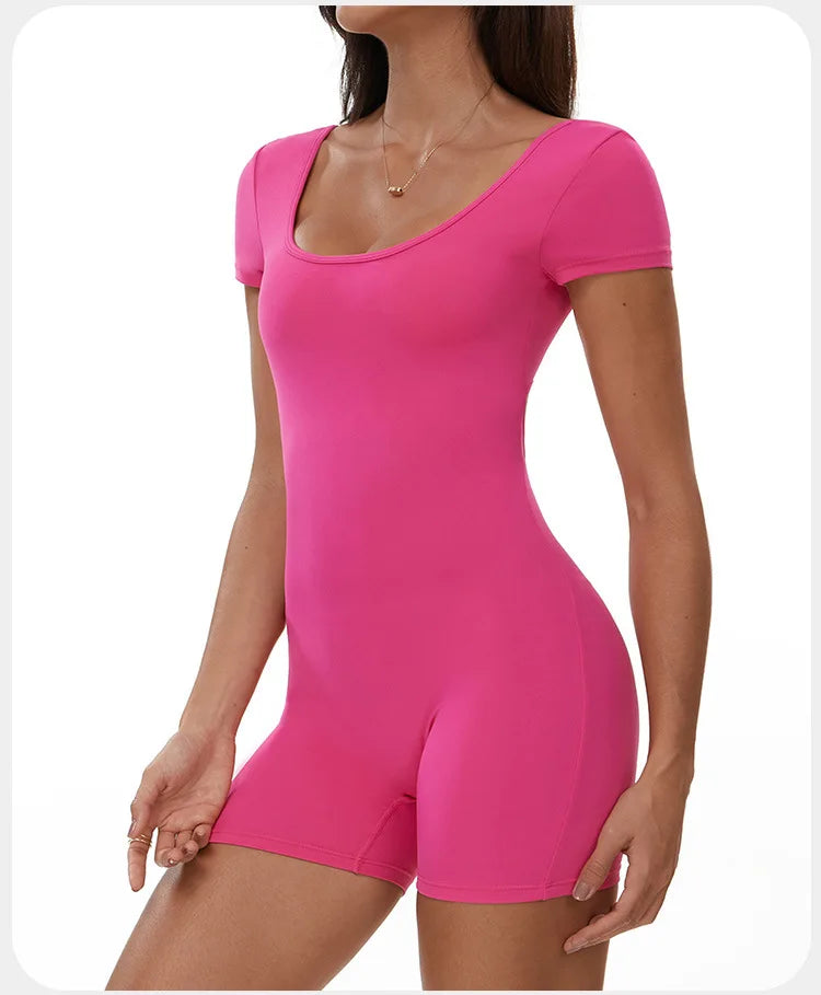 Summer T-Sleeve Scrunch Romper