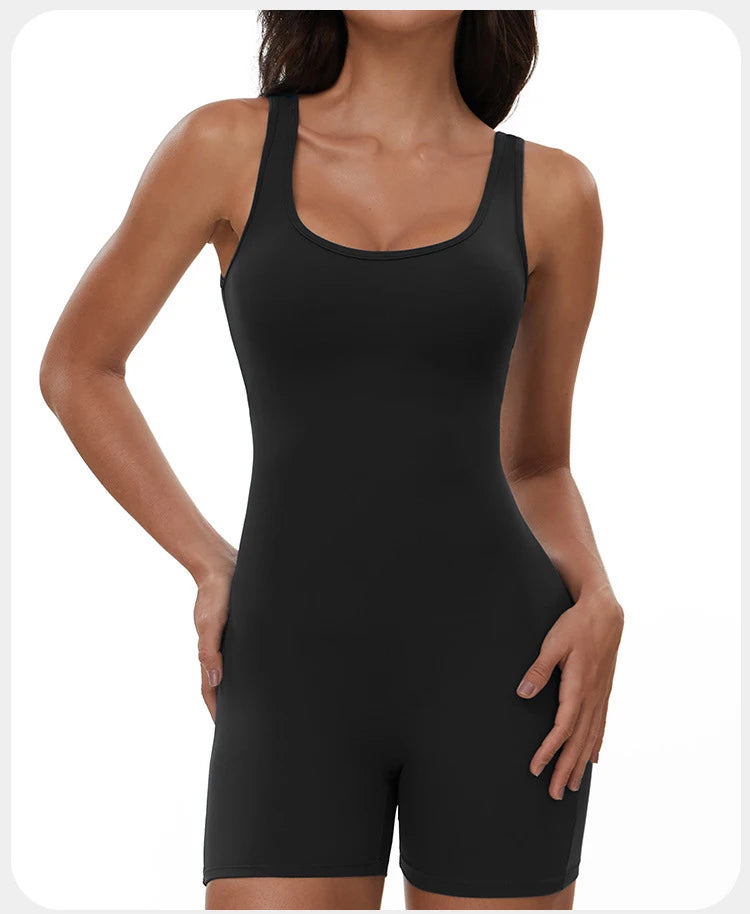Summer Scrunch Back Sculpting Romper