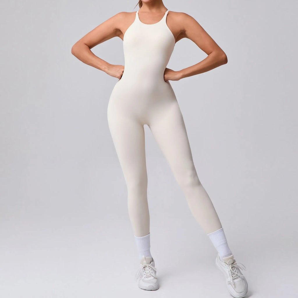 Power Backless Bodycon Jumpsuit