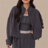The Vicky Fleece Zip Jacket Charcoal