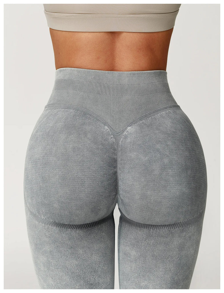 Acid Wash High Waist Leggings