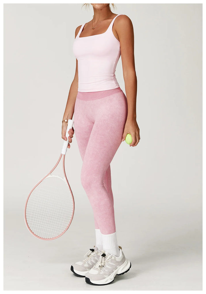 Acid Wash High Waist Leggings