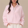 The Vicky Fleece Zip Jacket Baby pink