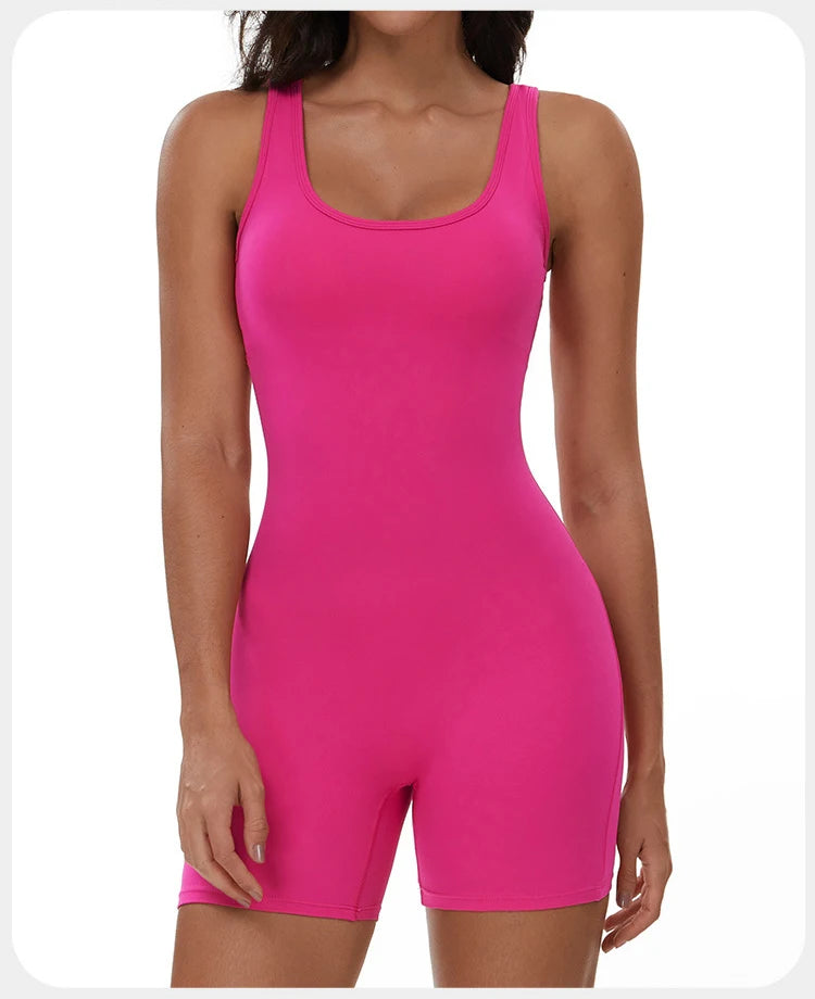 Summer Scrunch Back Sculpting Romper