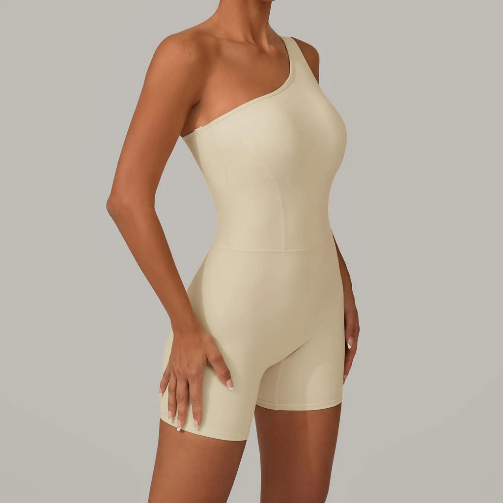 Laura One Shoulder Romper