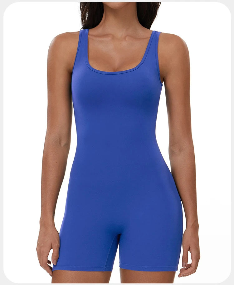 Summer Scrunch Back Sculpting Romper