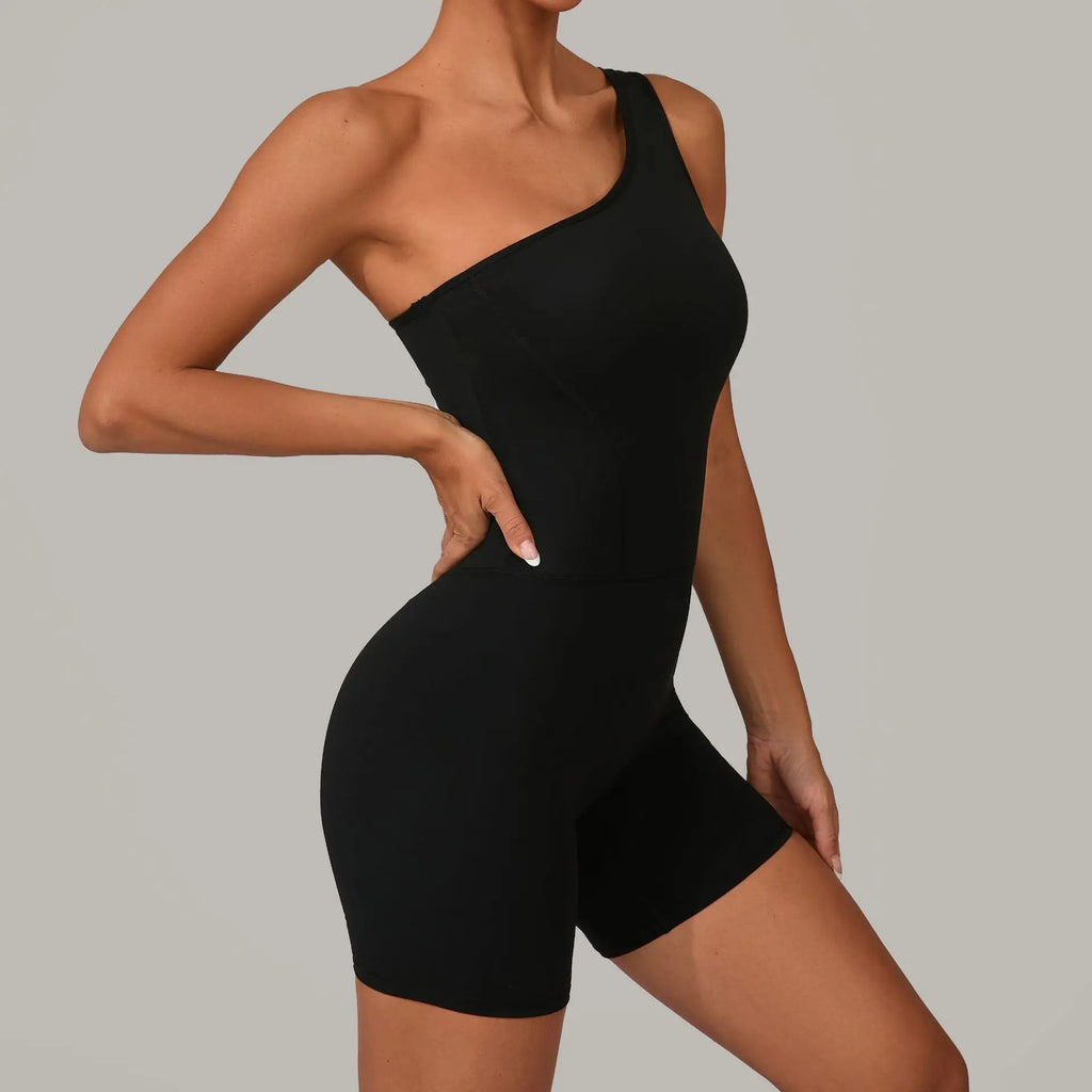 Laura One Shoulder Romper