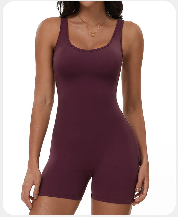 Summer Scrunch Back Sculpting Romper
