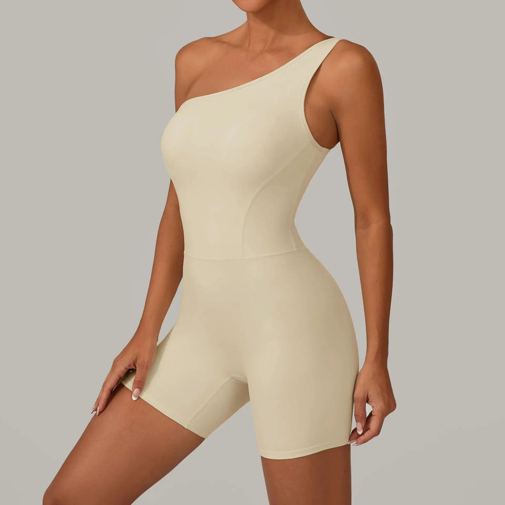 Laura One Shoulder Romper