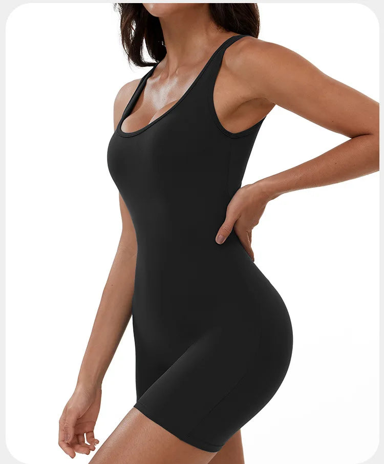 Summer Scrunch Back Sculpting Romper