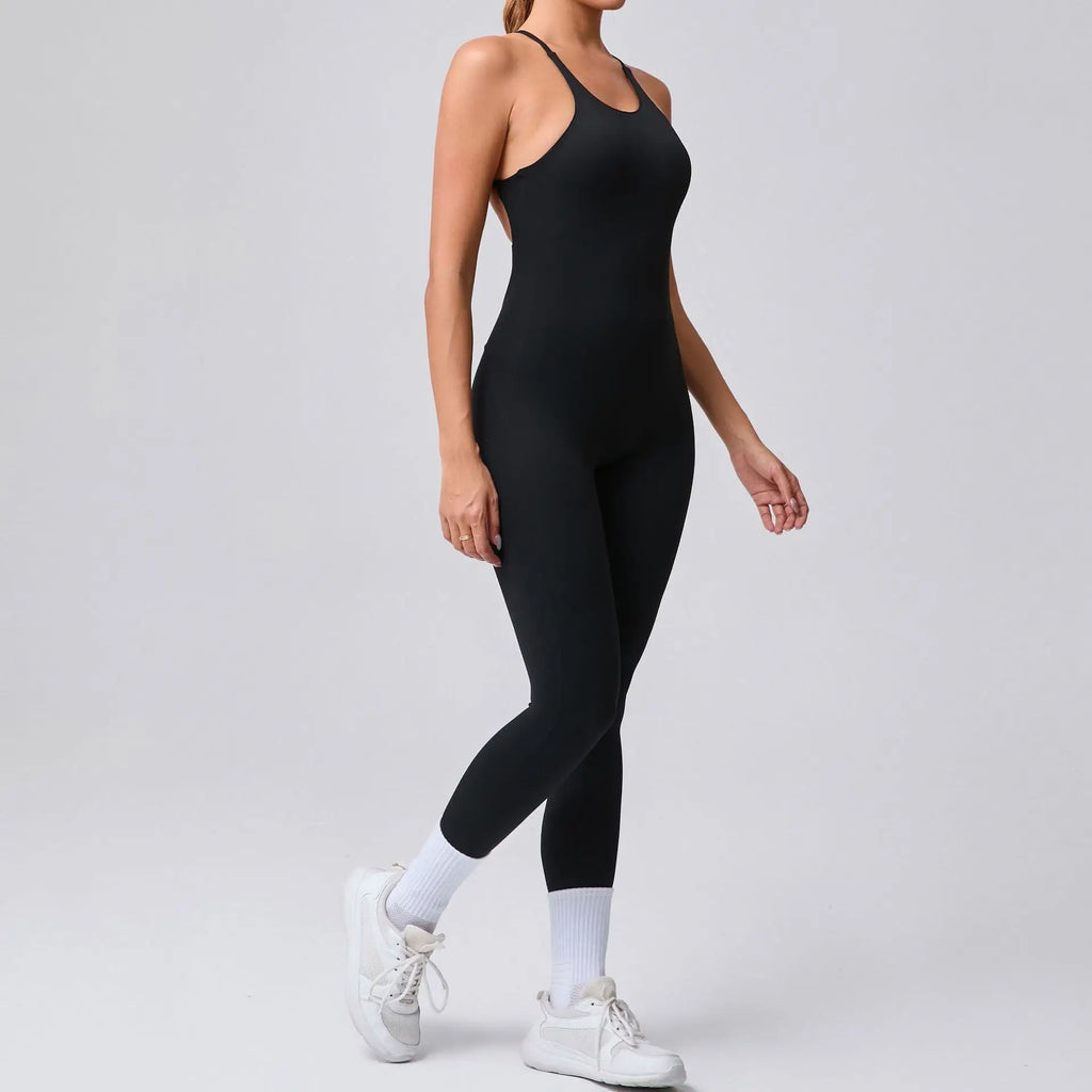 Power Backless Bodycon Jumpsuit