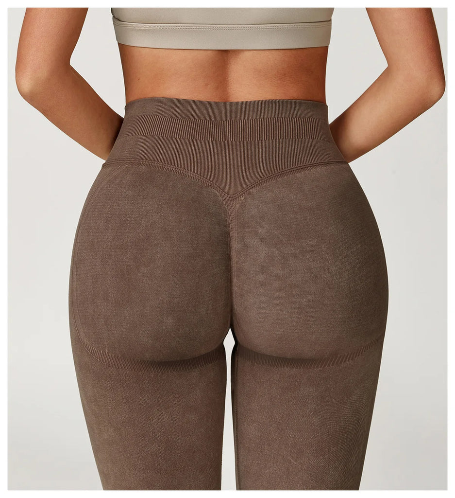Acid Wash High Waist Leggings