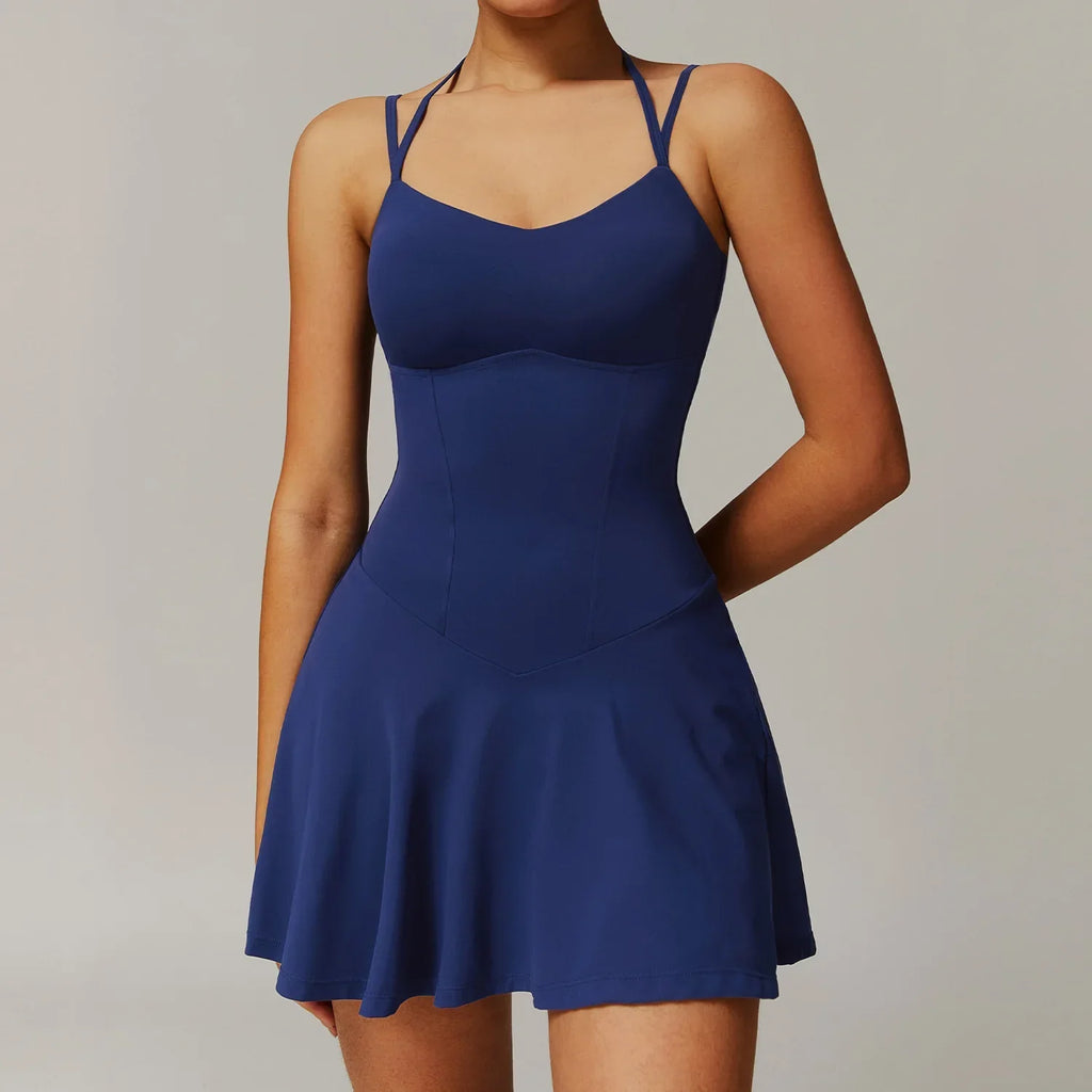 Twila Waist Contour Skort Dress Navy