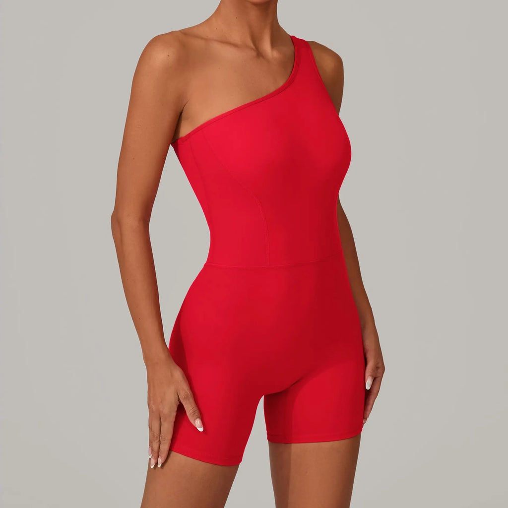 Laura One Shoulder Romper