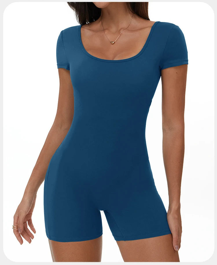 Summer T-Sleeve Scrunch Romper