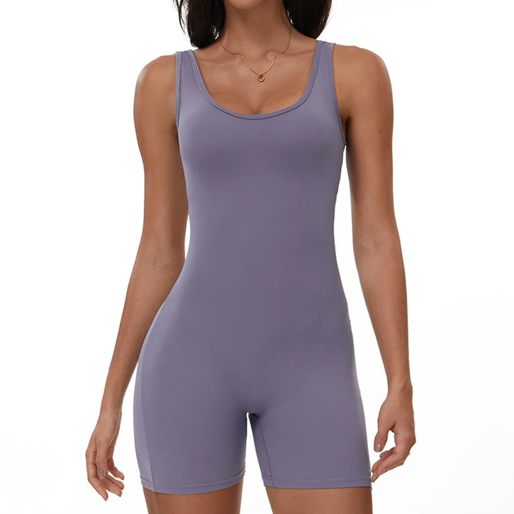 Summer Scrunch Back Sculpting Romper