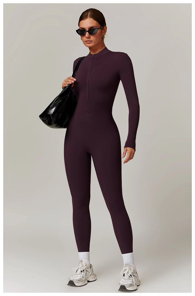 Fleeced Super Sculpt Longsleeve Jumpsuit (size down)