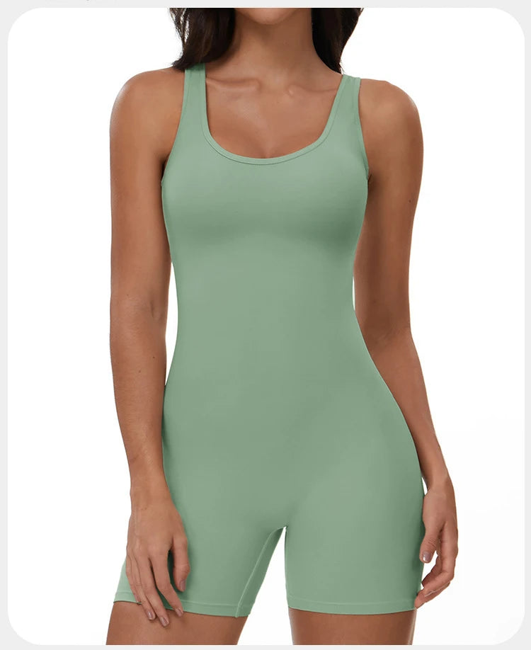 Summer Scrunch Back Sculpting Romper