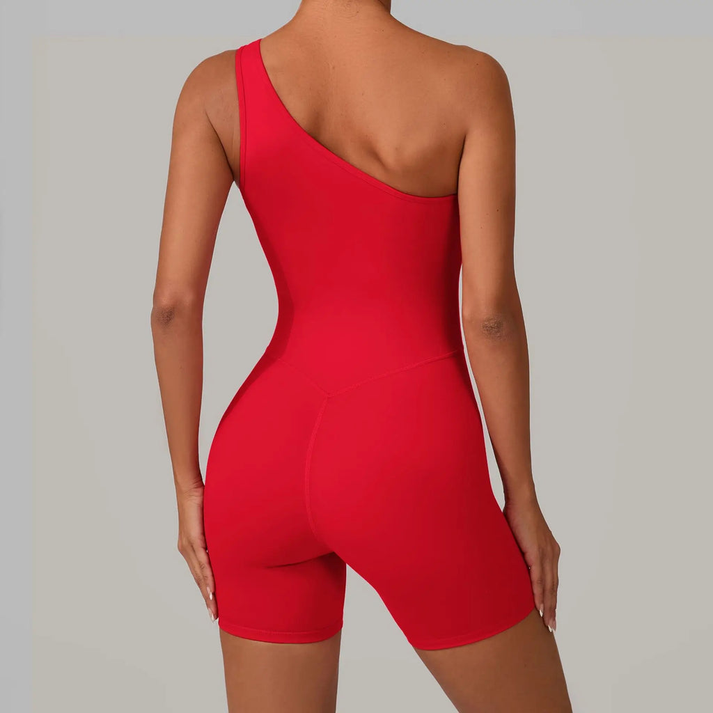 Laura One Shoulder Romper
