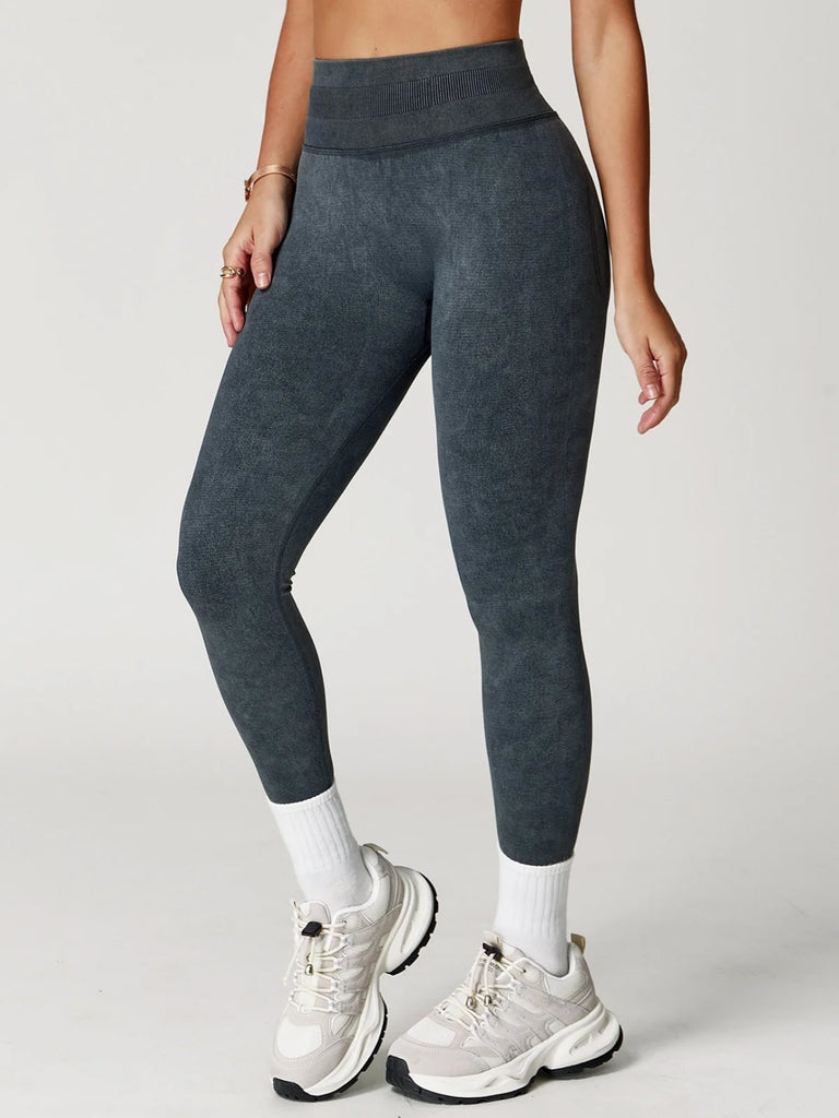 Acid Wash High Waist Leggings