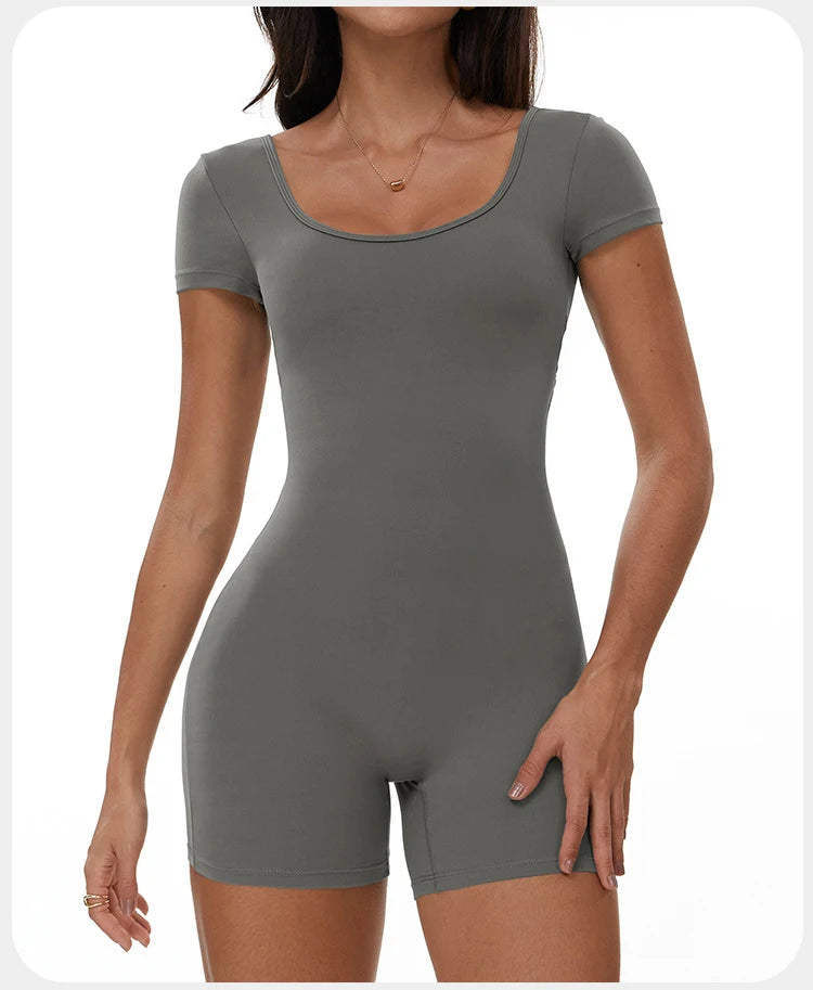 Summer T-Sleeve Scrunch Romper