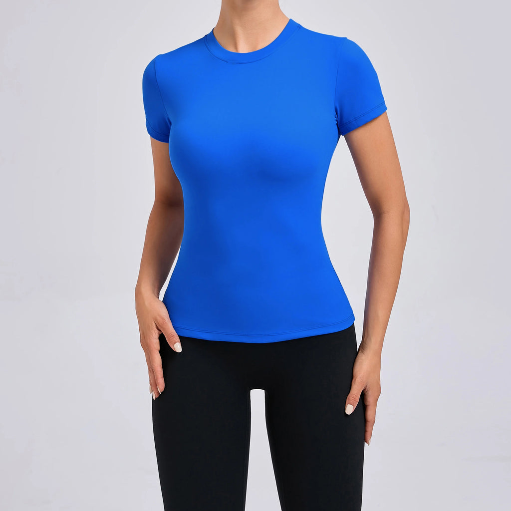 T-Sleeve Round Neck Top Royal blue