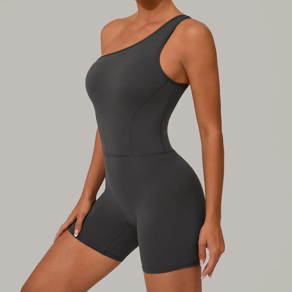 Laura One Shoulder Romper